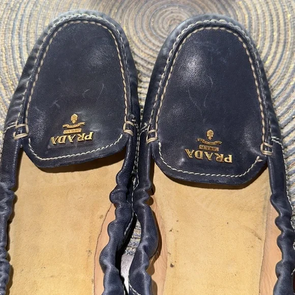 Blue Prada Loafers EU 39 - Picture 6 of 15